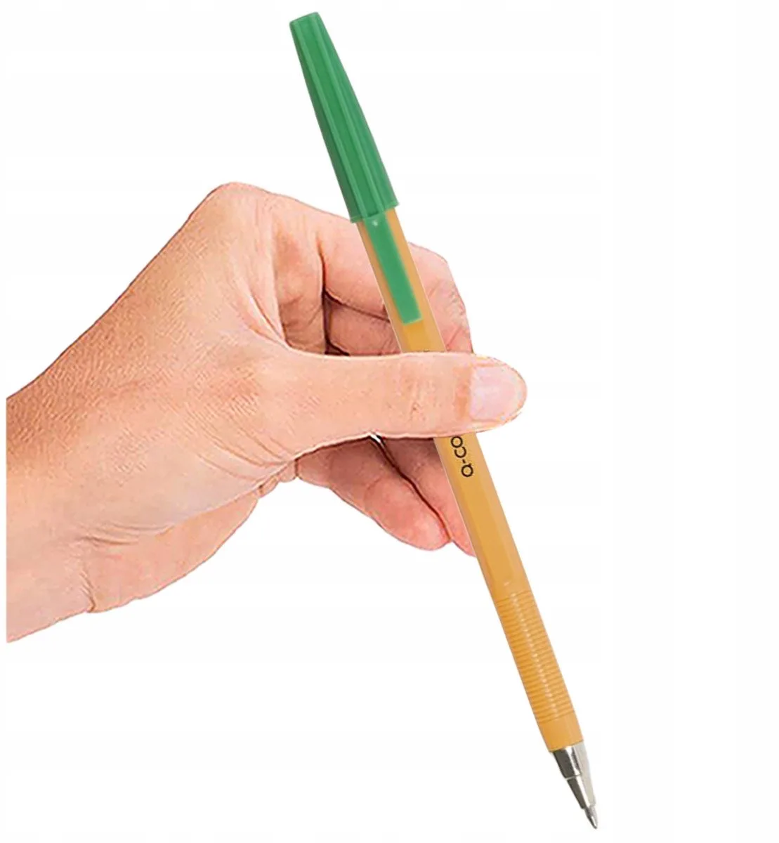 Groene Pen met Dop en Vervangbare Vulling by Q-Connect in Green – product photo