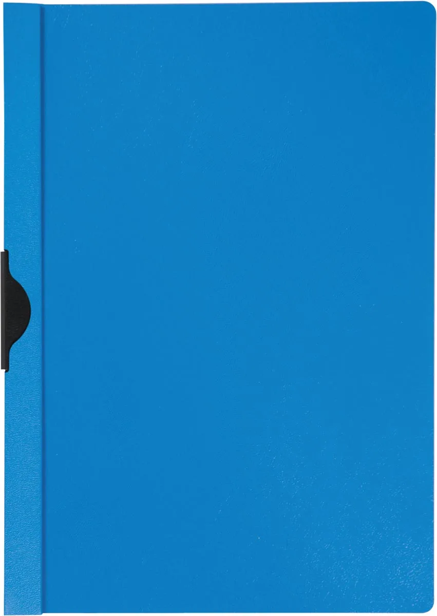 Klemmap metalenclip A4 30 vel Transparant blauw de Q-Connect – photo produit