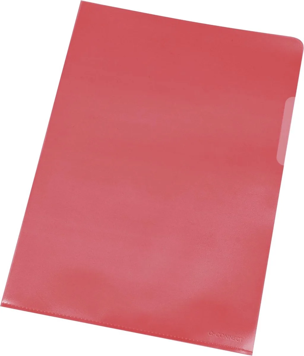 L-map | 120 micron | pak van 10 stuks van Q-Connect in Rood – productfoto