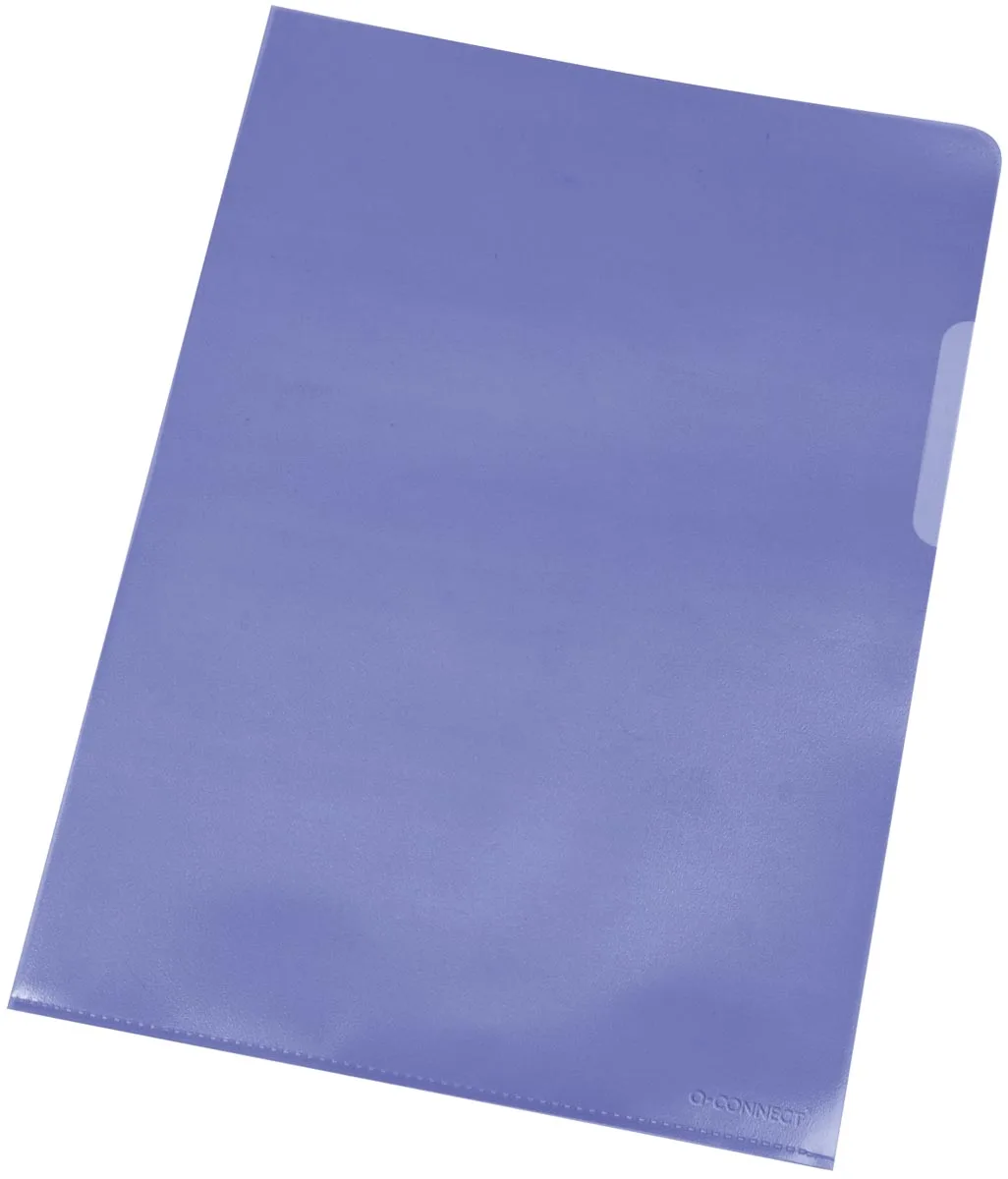 L-map, blauw, 120 micron, pak van 10 stuks de Q-Connect – photo produit