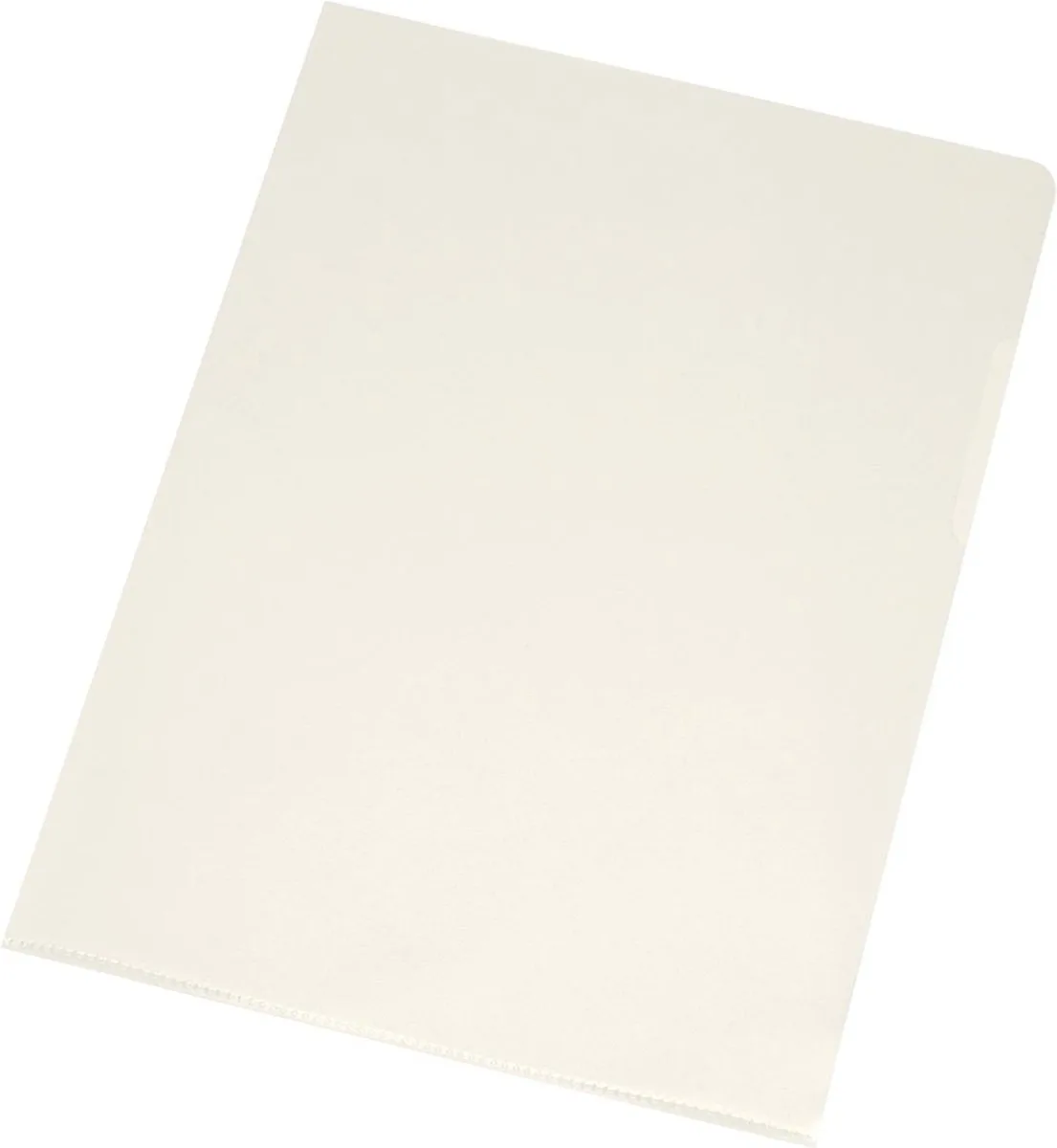 L-map, glashelder, 120 micron, pak van 10 stuks 50 stuks von Q-Connect in A4 – Produktfoto