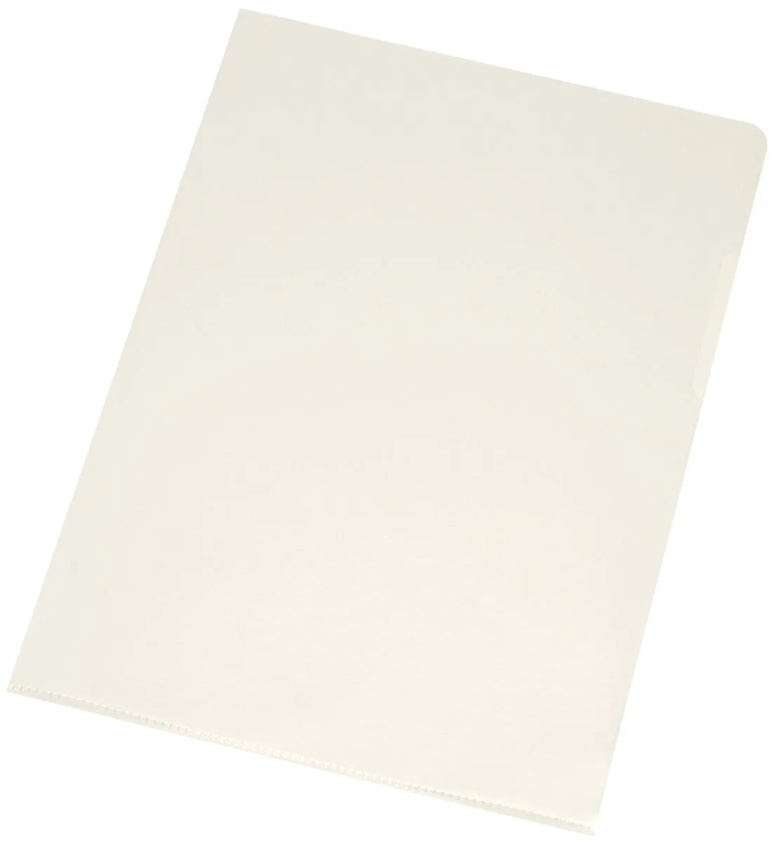 L-map, glashelder, 120 micron, pak van 10 stuks från Q-Connect – produktbild
