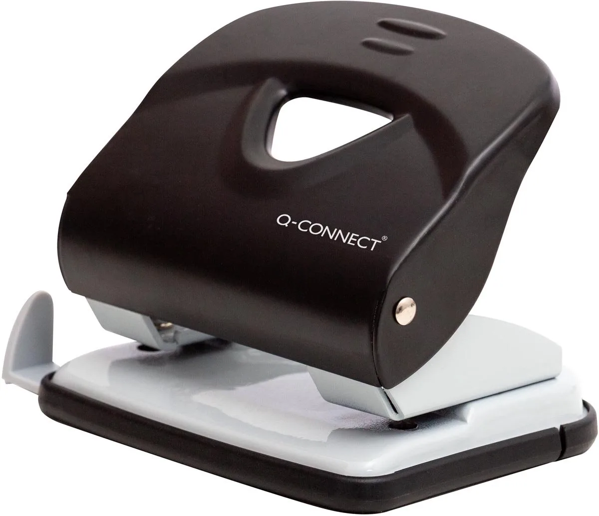Light Duty perforator, metaal, 30 blad från Q-Connect i Svart – produktbild