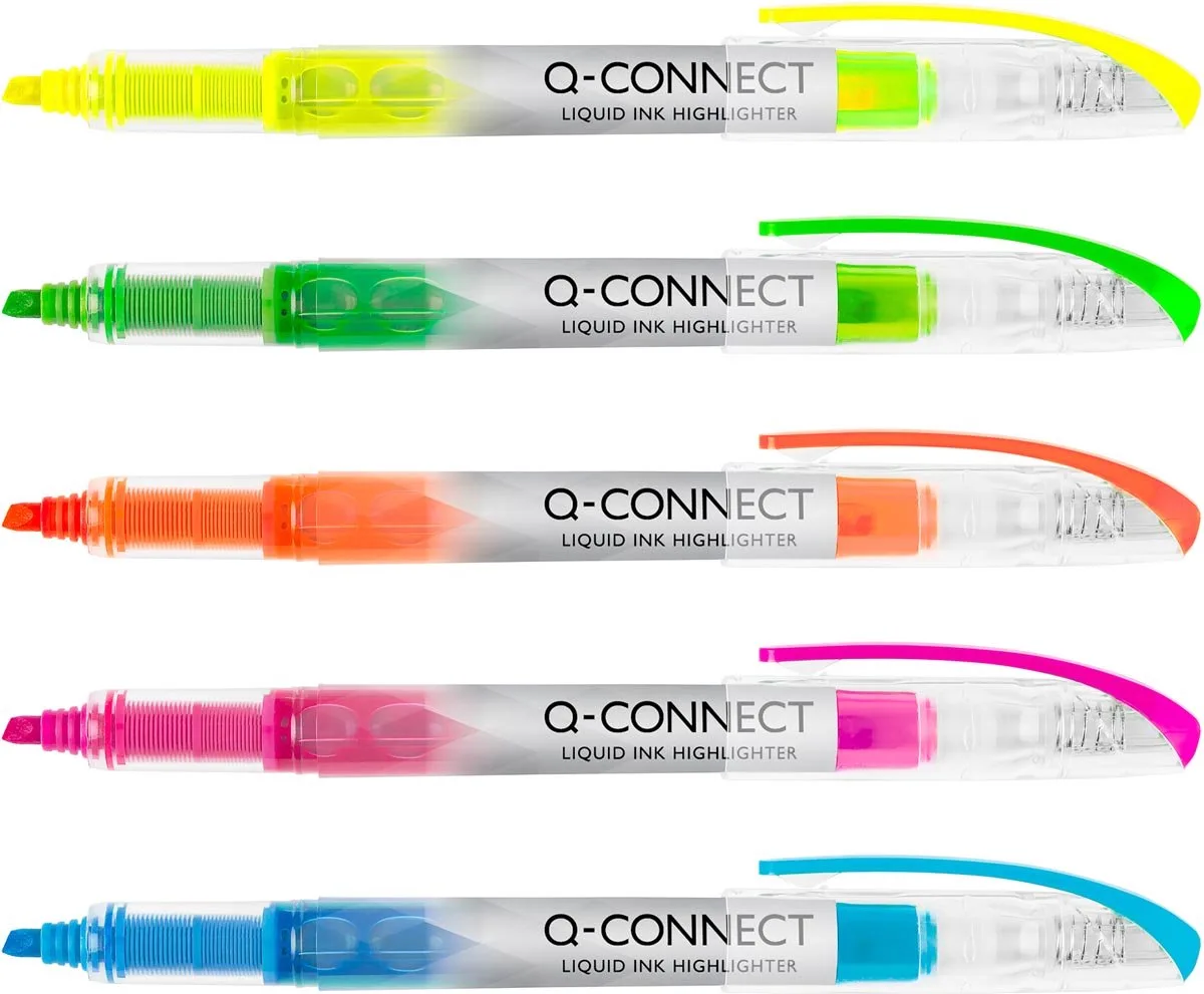 Liquid markeerstift, 12 stuks de Q-Connect en Bleu – photo produit