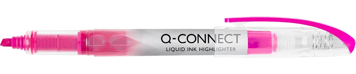 Liquid markeerstift, roze fra Q-Connect – produktbillede