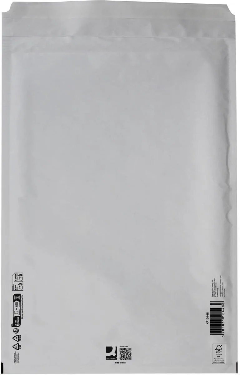 luchtkussenenveloppen, 9-I, 320 x 455 mm, doos van 50 stuks fra Q-Connect i Hvid – produktbillede