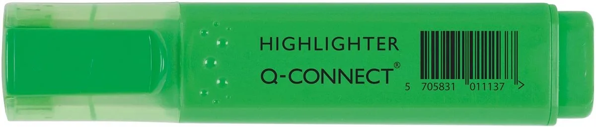 markeerstift, 10 stuks van Q-Connect in Groen – productfoto