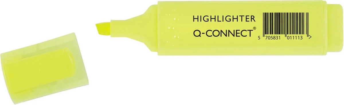 Markeerstift - fluostift fra Q-Connect i Gul – produktbillede