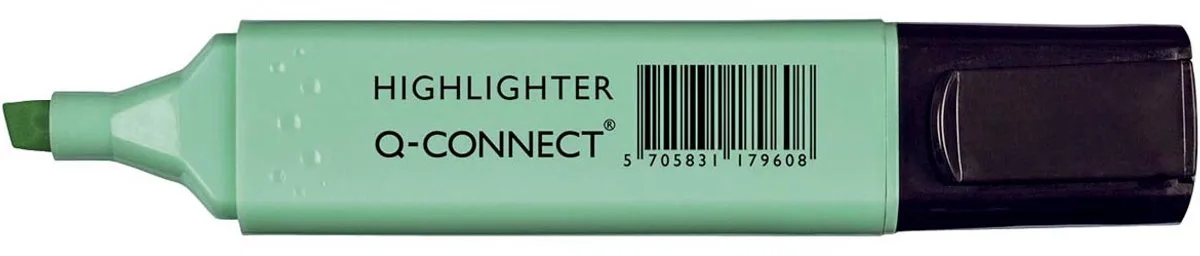 markeerstift pastel, 10 stuks van Q-Connect in Blauw – productfoto
