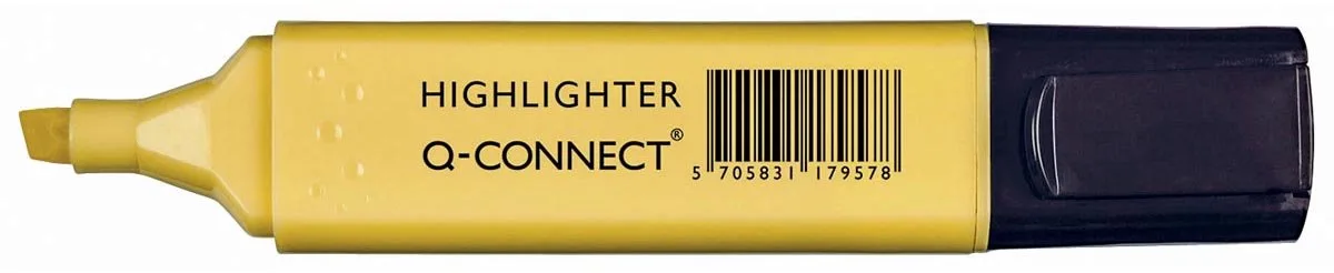 markeerstift pastel, 10 stuks från Q-Connect i Gul – produktbild