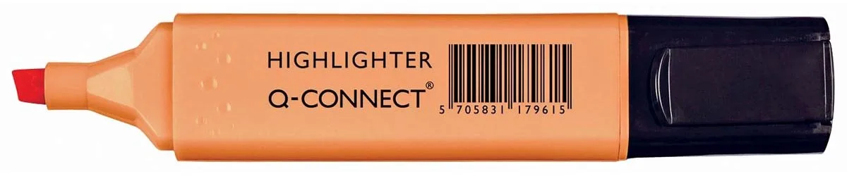 markeerstift pastel, 10 stuks van Q-Connect in Oranje – productfoto