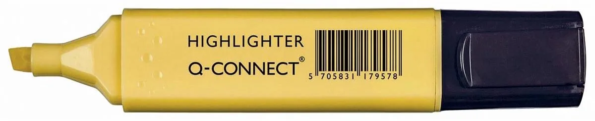 markeerstift pastel fra Q-Connect i Gul – produktbillede