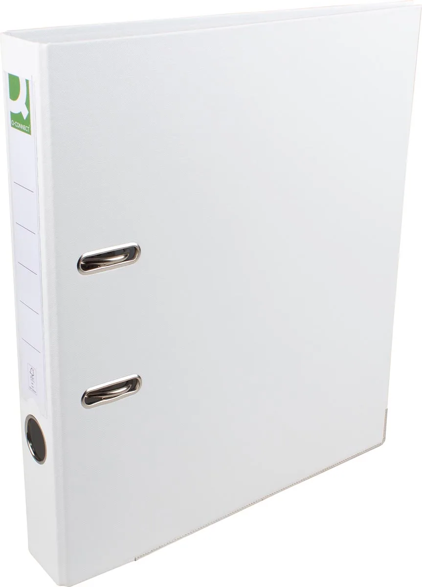 ordner, voor ft A4, volledig uit PP, rug van 5 cm, wit by Q-Connect – product photo