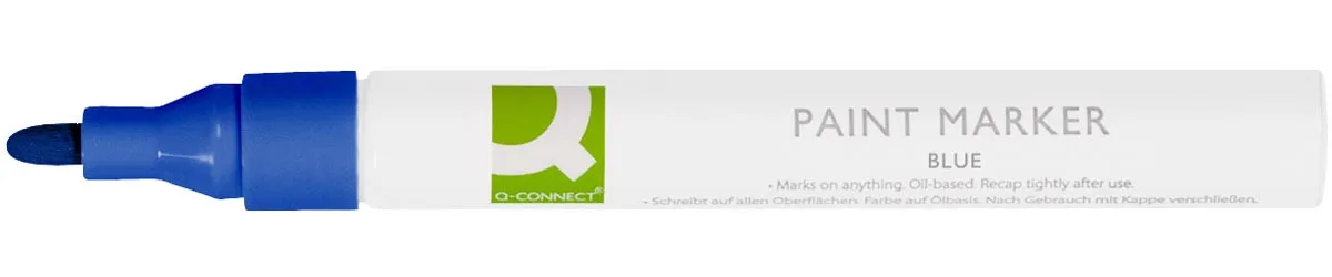 paint marker, op oliebasis, ronde punt, blauw de Q-Connect – photo produit