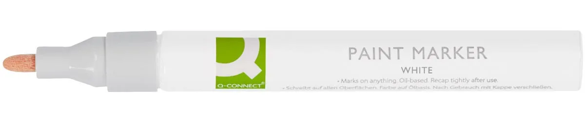 paint marker, op oliebasis, ronde punt, wit von Q-Connect – Produktfoto