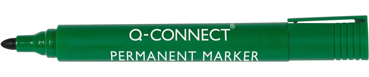 permanent marker, 2-3 mm, ronde punt, groen fra Q-Connect – produktbillede