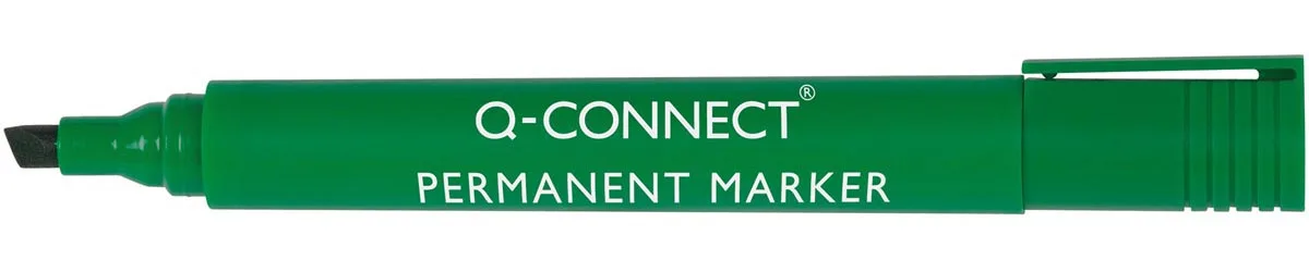 permanent marker, 2-5 mm, schuine punt, groen fra Q-Connect – produktbillede
