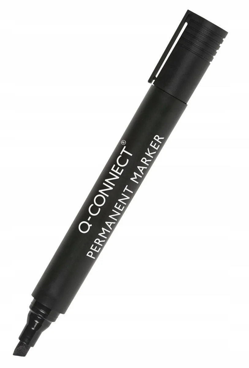 Permanent Marker - 3-5mm Ronde Punt fra Q-Connect i Sort – produktbillede