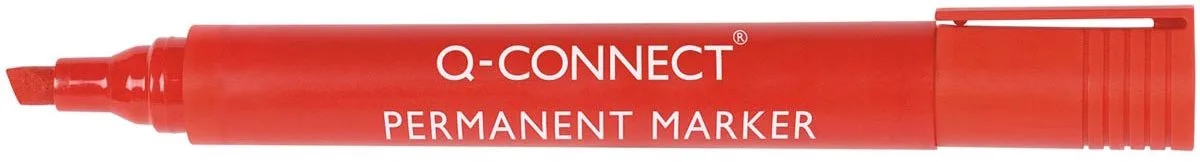 permanente marker, 2-5 mm, schuine punt, 10 stuks de Q-Connect en Rouge – photo produit