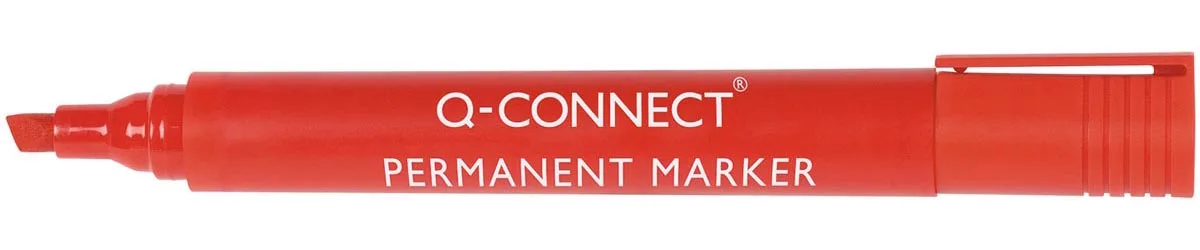 permanente marker, 2-5 mm, schuine punt, rood von Q-Connect – Produktfoto