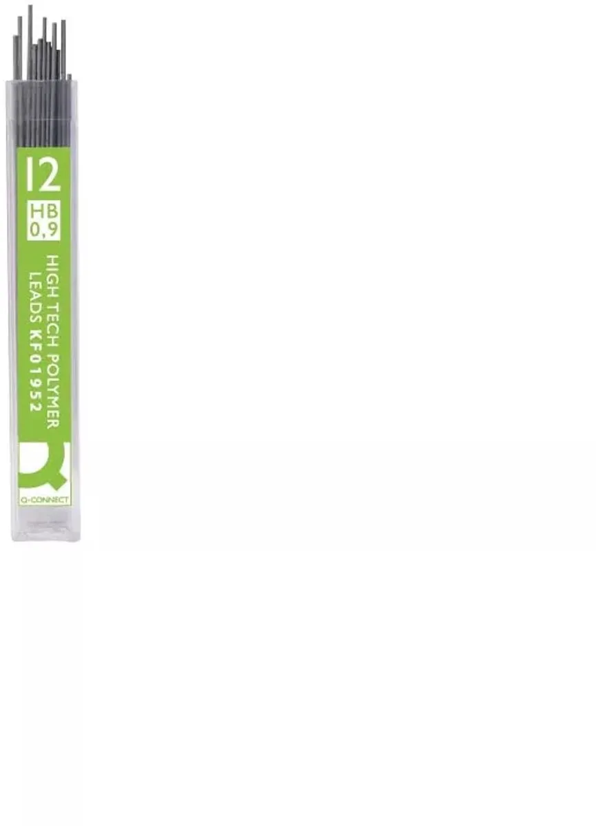 potloodstiften 0,9 mm HB etui van 12 stuks 12 stuks de Q-Connect en True – photo produit
