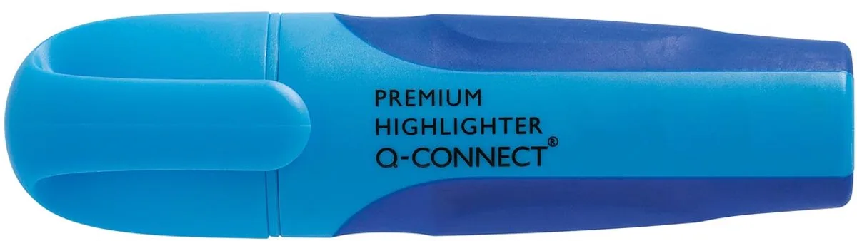 Premium markeerstift, 10 stuks by Q-Connect in Blue – product photo