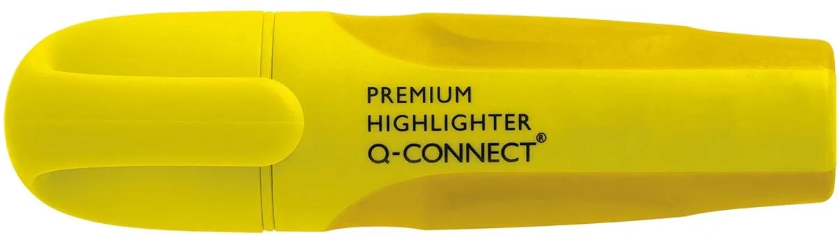 Premium markeerstift, 10 stuks fra Q-Connect i Gul – produktbillede
