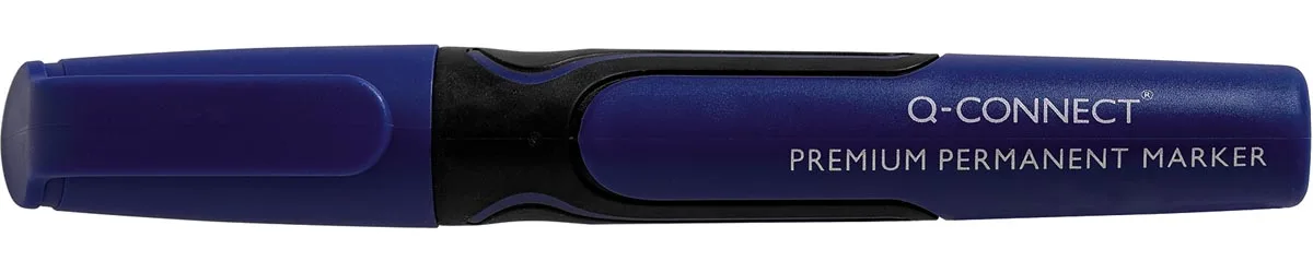 Premium permanent marker, 3 mm, ronde punt, blauw fra Q-Connect – produktbillede
