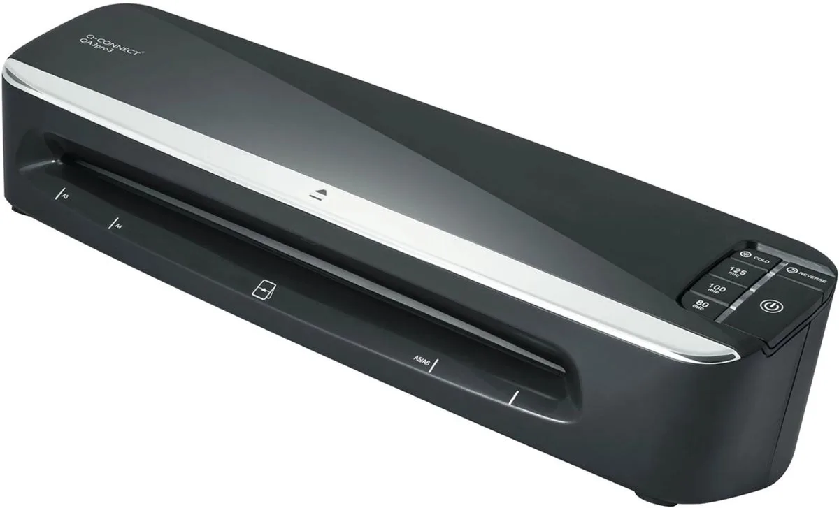 professionele lamineermachine, ft A3 von Q-Connect in Schwarz – Produktfoto