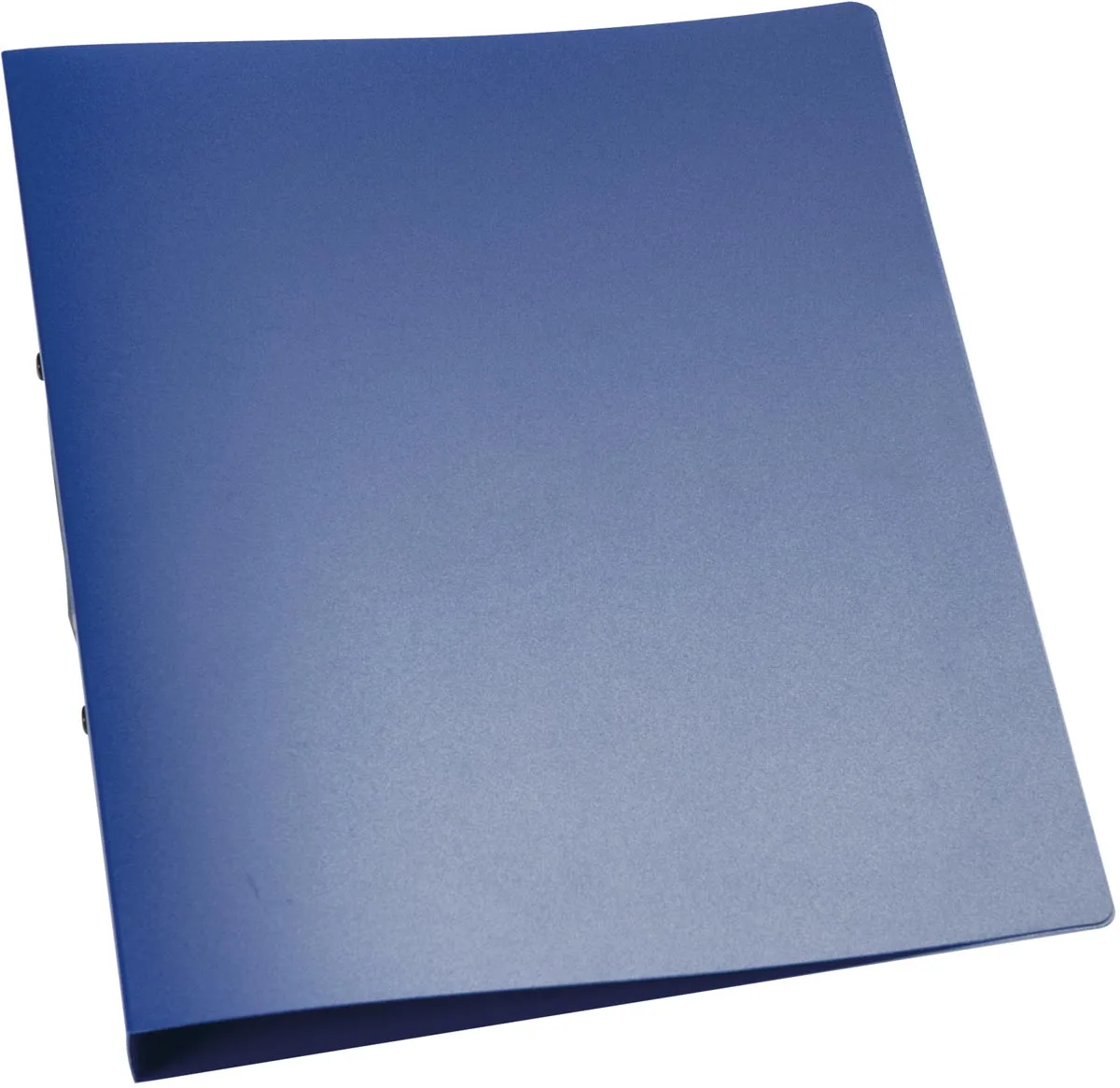 ringmap, PP, 2 ringen, 25 mm, transparant blauw von Q-Connect – Produktfoto
