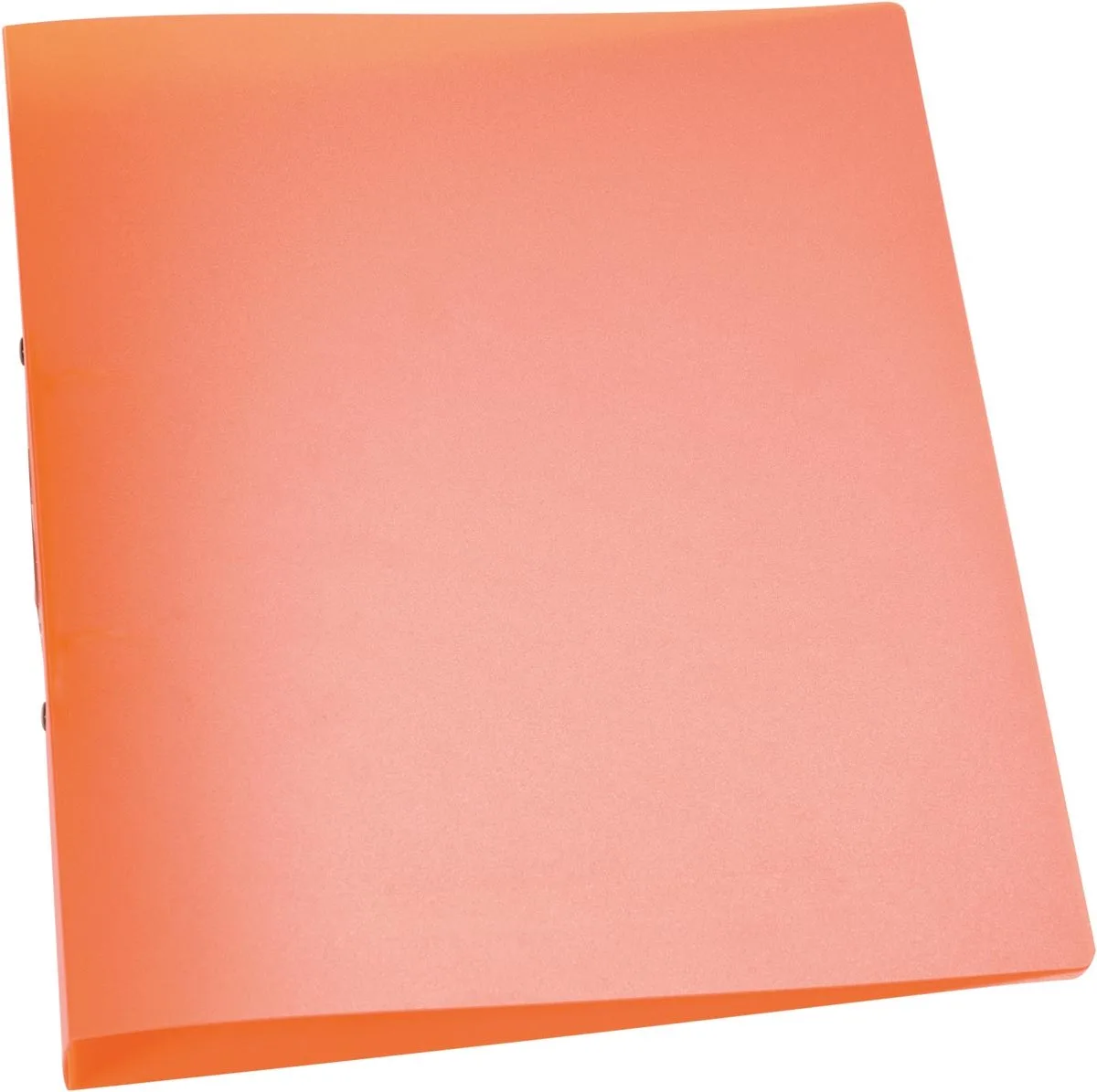 ringmap, PP, 2 ringen, 25 mm, transparant oranje 12 stuks von Q-Connect in A4 – Produktfoto