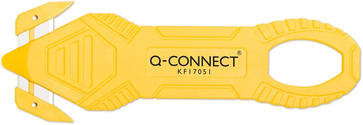 safety cutter, ft 13,1 x 4,45 cm, geel de Q-Connect – photo produit