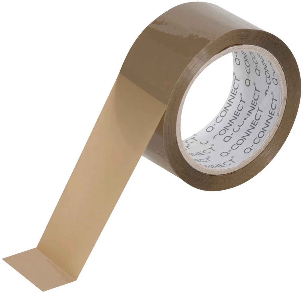 standaard verpakkingstape, ft 48 mm x 60 m, doos van 6 by Q-Connect in Brown – product photo
