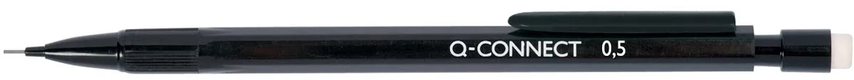 vulpotlood, 0,5 mm, HB, Doos van 10 stuks från Q-Connect i Svart – produktbild