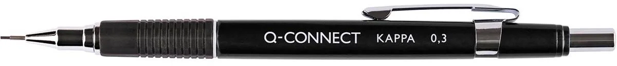 vulpotlood Kappa 0,3 mm zwart 12 stuks från Q-Connect i 3 mm – produktbild