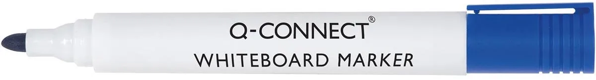 whiteboardmarker, 2-3 mm, ronde punt, 10 stuks van Q-Connect in Blauw – productfoto