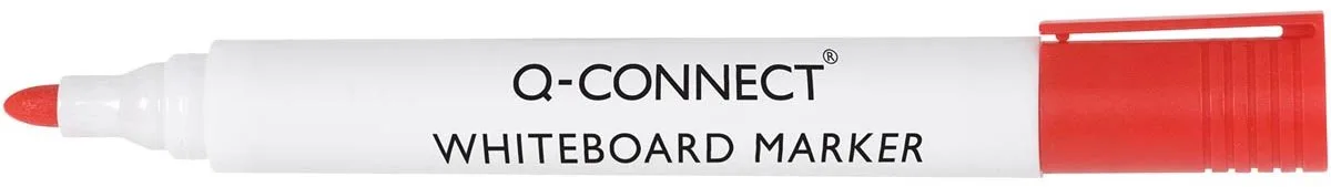 whiteboardmarker, 2-3 mm, ronde punt, 10 stuks de Q-Connect en Rouge – photo produit