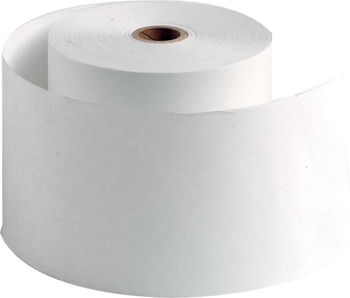 Telrol Qbasic 57mmx20m - kern Ø12mm thermisch - 10 stuks van Qbasic in Wit – productfoto