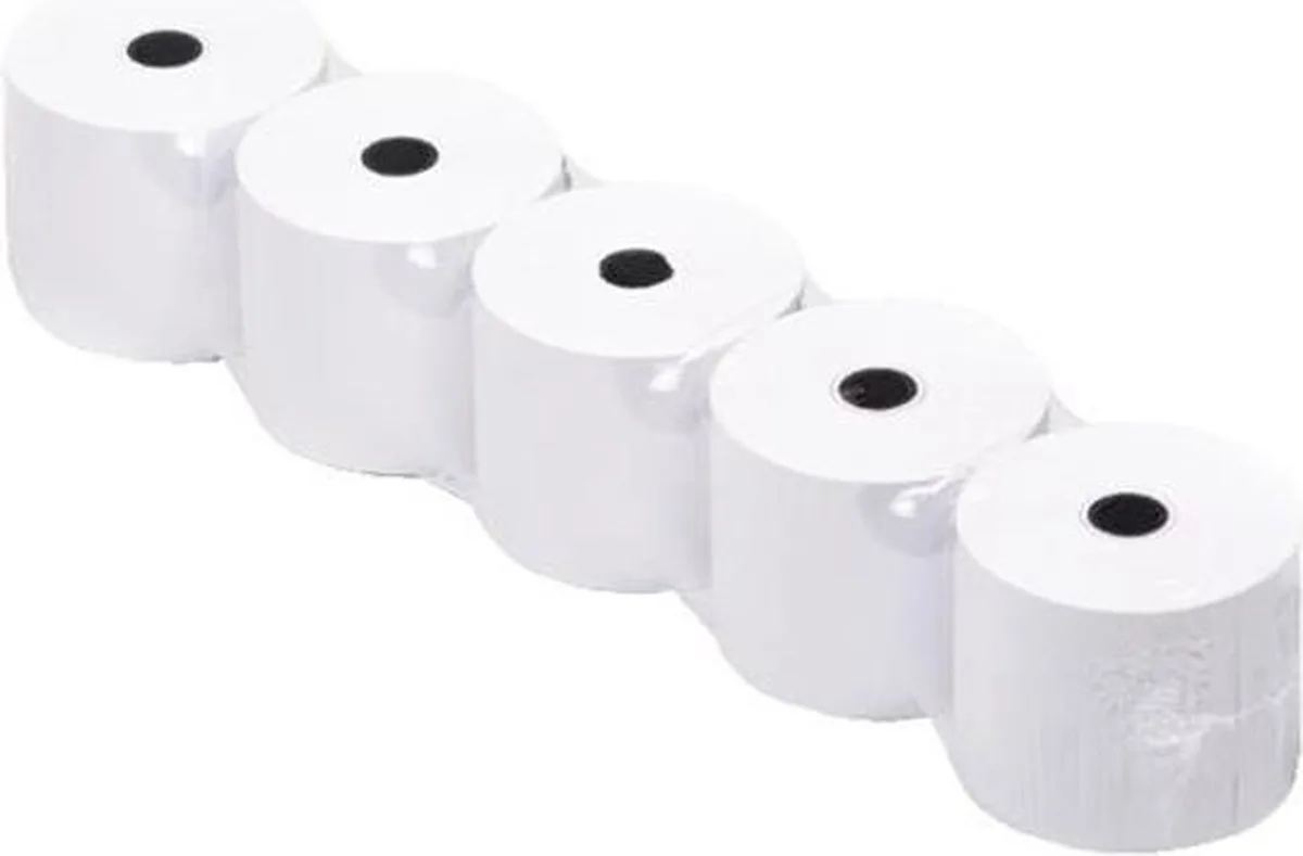 Telrol Qbasic 57mmx25m | kern Ø12mm thermisch | 20 stuks van Qbasic in Wit – productfoto