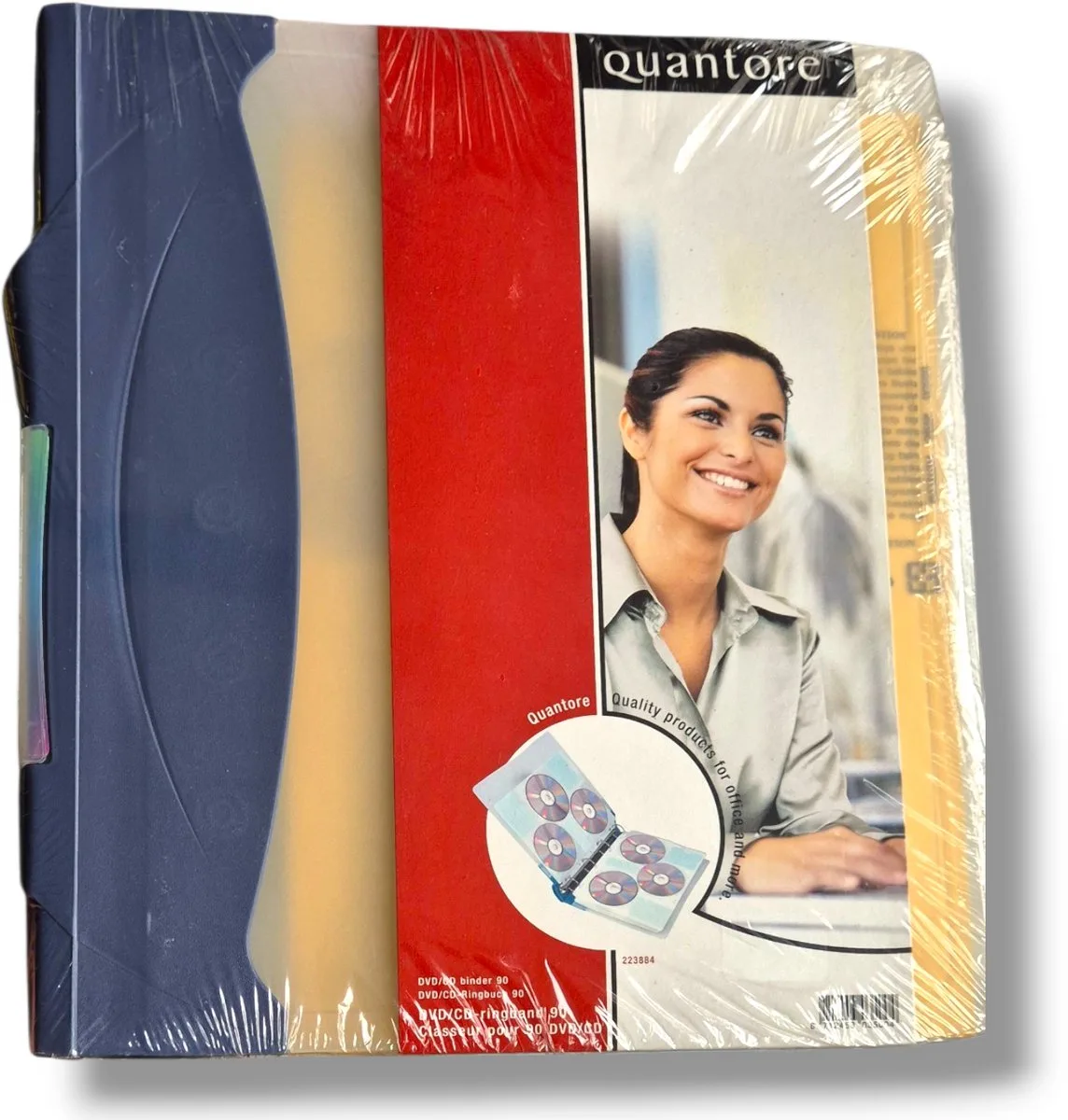 Cd/Dvd Ringband Quantore 4-rings Voor 24 Stuks by Quantore in Blue – product photo