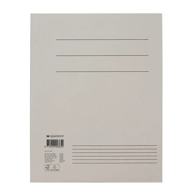 Dossiermap quantore a4 320gr grijs | 50 stuks by Quantore – product photo