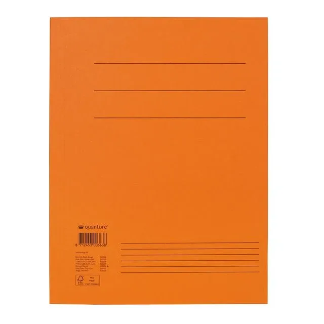 Dossiermap quantore a4 320gr oranje | 10 stuks by Quantore – product photo