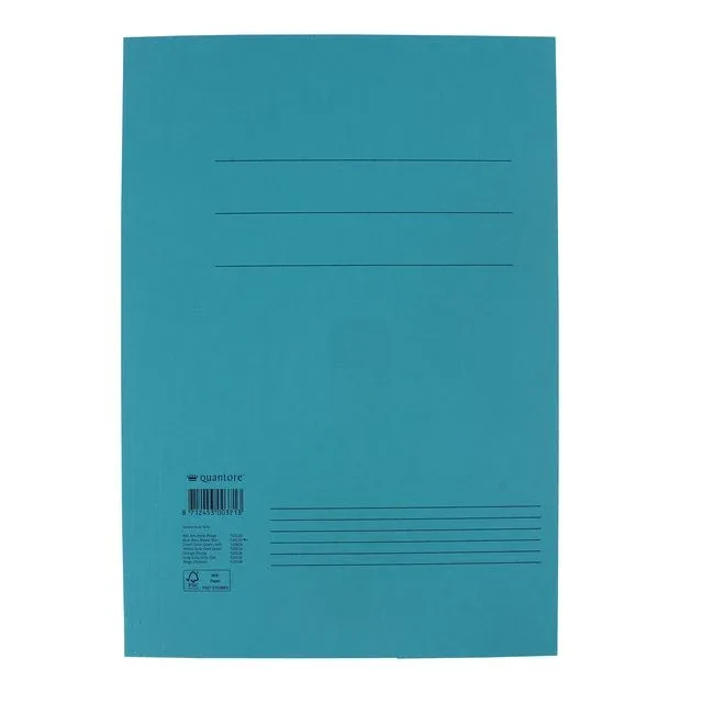 Dossiermap quantore folio 320gr blauw | 50 stuks van Quantore – productfoto