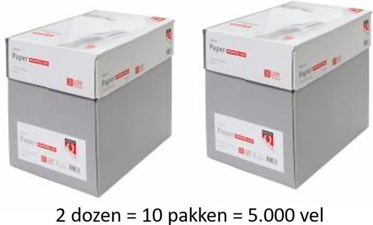Economy - Kopieerpapier - Printpapier - A4 - 80 gram - 10 x 500 vellen (2 dozen) från Quantore i Vit – produktbild