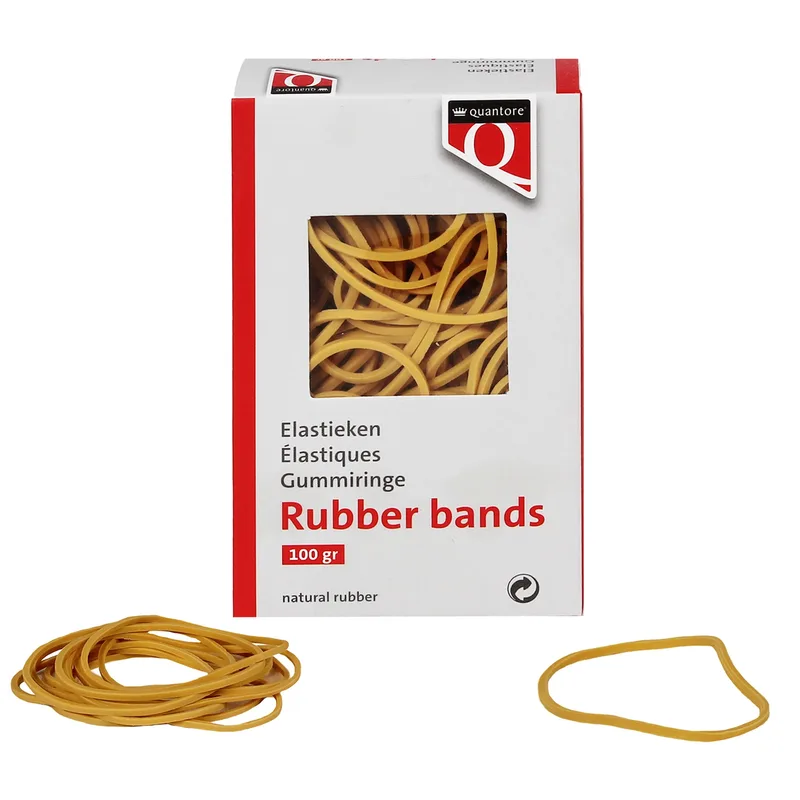 Elastiek quantore 22 100x1.5x1mm 100 gr | 10 stuks van Quantore – productfoto