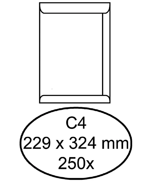 Envelop Quantore akte C4 229x324mm wit 250 stuks by Quantore – product photo