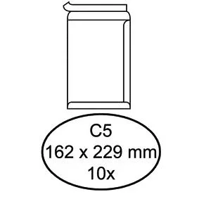 Envelop quantore akte c5 162x229 100gr zk wt | 50 stuks van Quantore – productfoto