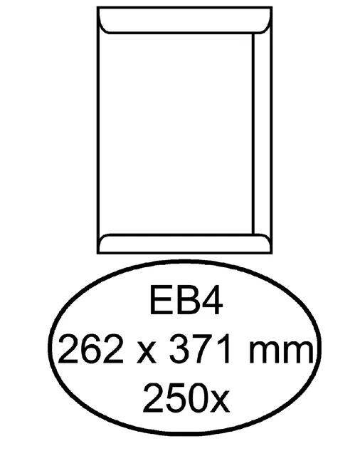 Envelop Quantore akte EB4 262x371mm wit 250 stuks by Quantore – product photo