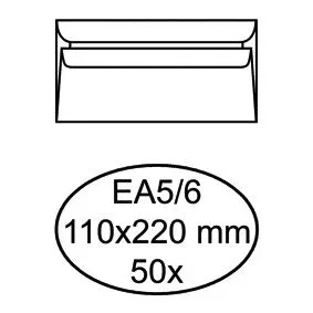 Envelop quantore bank ea5/6 110x220 80gr zk wt | 20 stuks från Quantore – produktbild