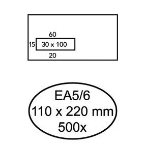Envelop quantore venster ea5/6 vl30 zk 80gr wt by Quantore – product photo